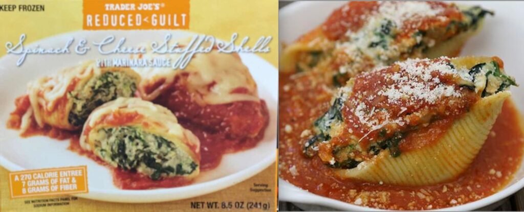 Trader Joe's Reduced Guilt Spinach & Cheese Stuffed Shells PHOTO